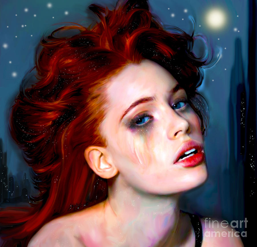 Athena Girl Digital Art by Jaimy Mokos