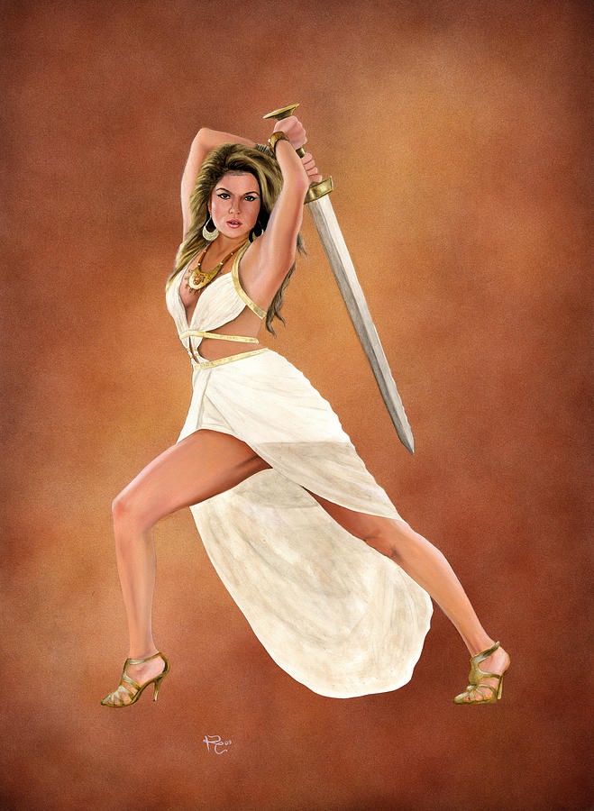 Athena Painting by Kevin Clark | Fine Art America