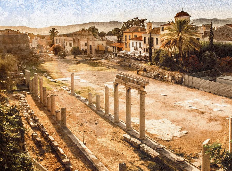 Athens, Greece - Athenian Roman Agora Photograph by Mark Forte