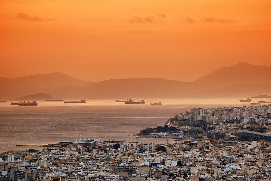 Athens cityscape Photograph by Songquan Deng