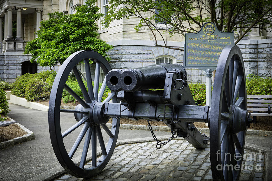 Athens Double-Barreled Cannon Photograph by Brian Jannsen