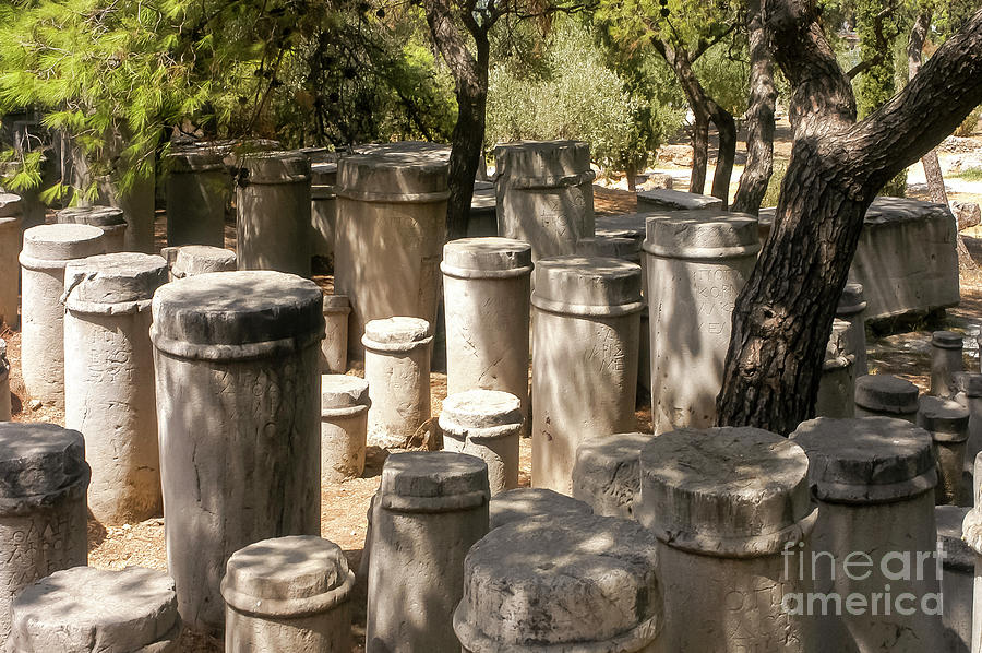 Athens Kerameik Ancient Graveyard Photograph by Bob Phillips