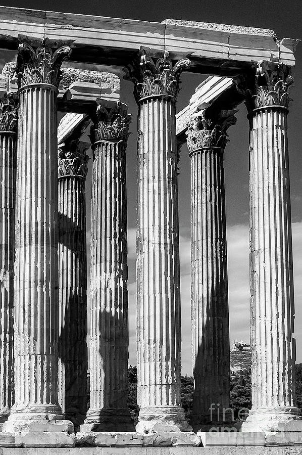 Athens Olympian Zeus Columns 2 Photograph by Bob Phillips