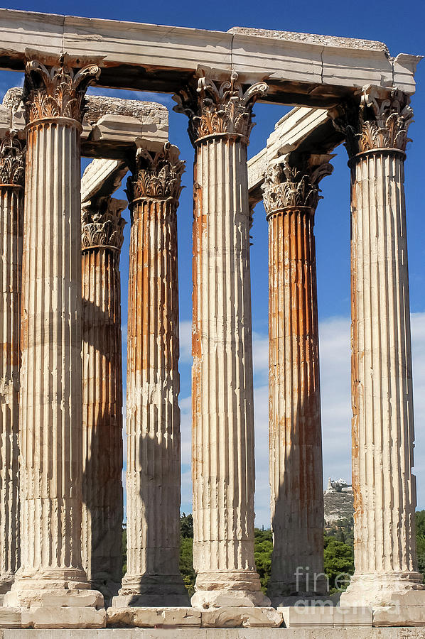 Athens Olympian Zeus Columns  Photograph by Bob Phillips