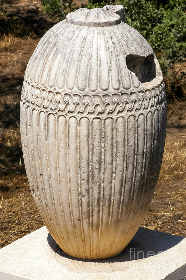 Athens Sculpted Pottery One Photograph by Bob Phillips