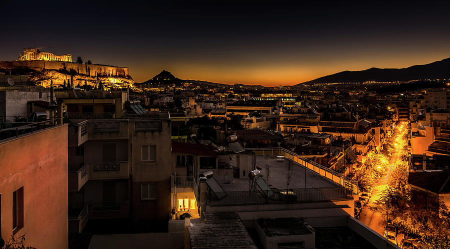 Athens Sunrise Photograph by Andrew Matwijec