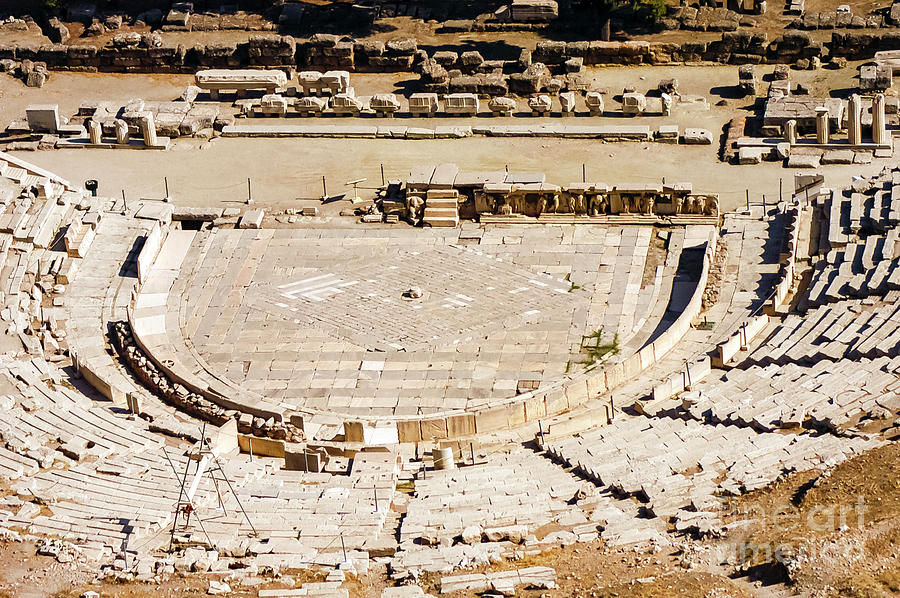  Athens Theatre of Dionysus Eleuthereus Photograph by Bob Phillips