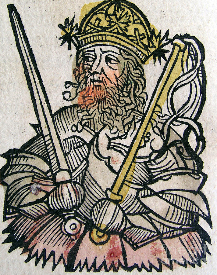 Atilla The Hun, Nuremberg Chronicle Photograph by Science Source