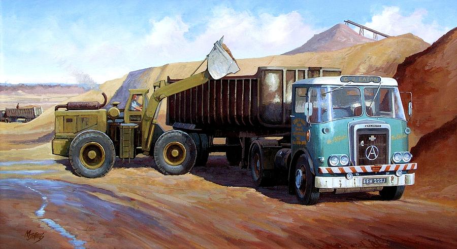 Atkinson bulk tipper Painting by Mike Jeffries