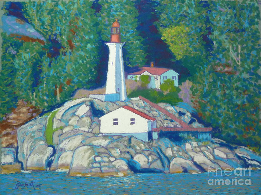 Atkinson Point Lighthouse Pastel by Rae  Smith  PSC