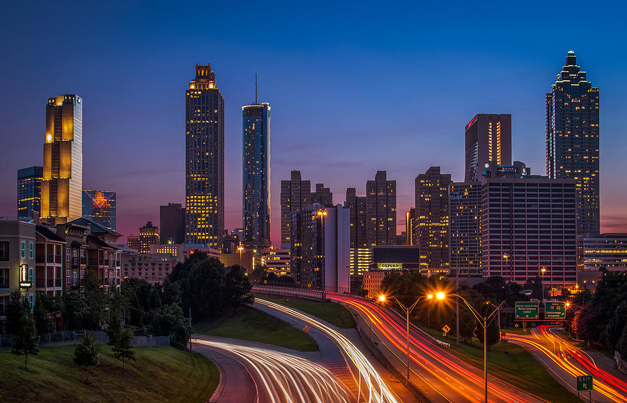 Atlanta at Dusk Photograph by Frank Vazquez