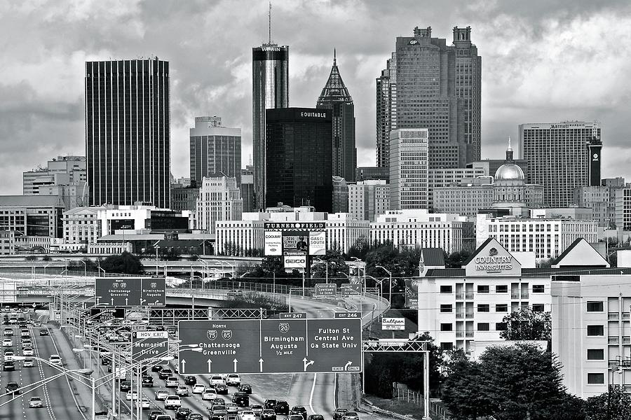 Atlanta Black and White 2016 Photograph by Frozen in Time Fine Art Photography
