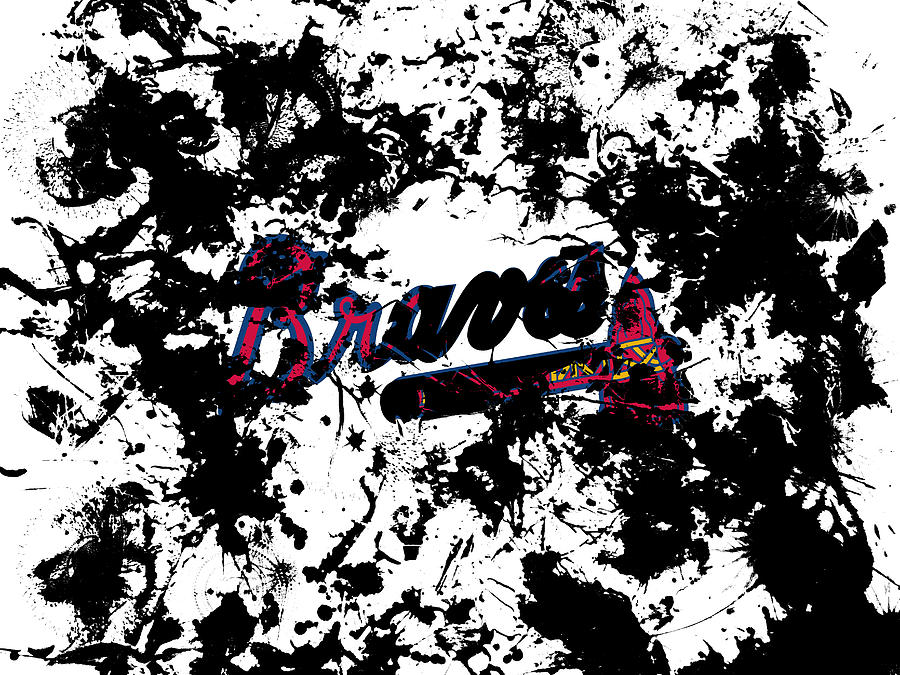 Hank Aaron Mixed Media - Atlanta Braves 1d by Brian Reaves