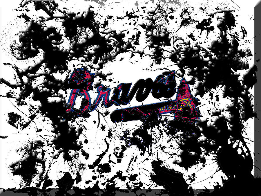 Hank Aaron Mixed Media - Atlanta Braves B1 by Brian Reaves