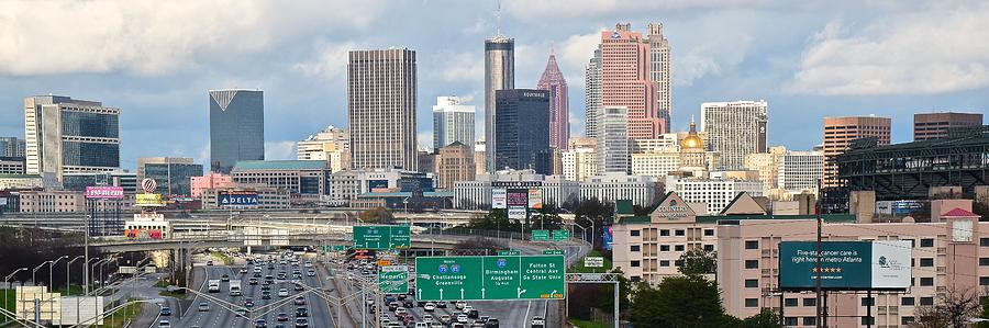 Atlanta Daytime Panoramic Photograph by Frozen in Time Fine Art Photography
