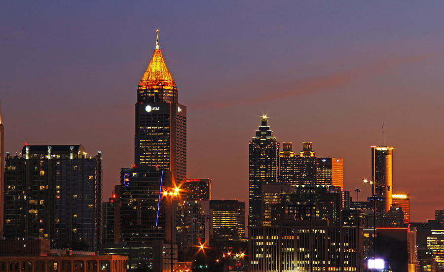 Atlanta - Downtown @ Sunset 4 Photograph by Richard Krebs
