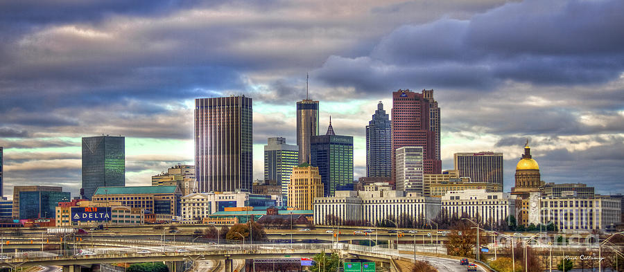 Atlanta Downtown Skyline Cityscape Art Photograph by Reid Callaway