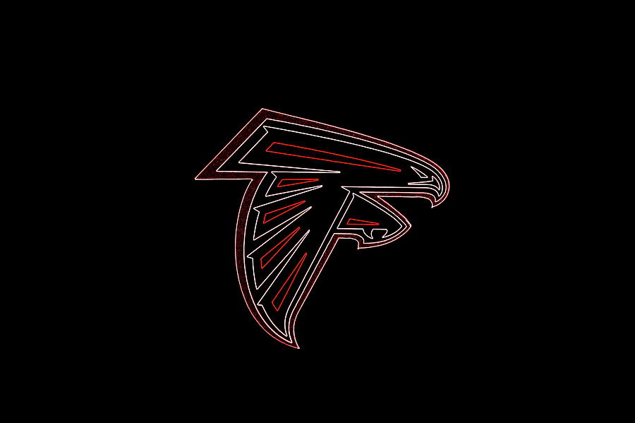 Atlanta Falcons Football Team Logo Neon Art Photograph by Reid Callaway