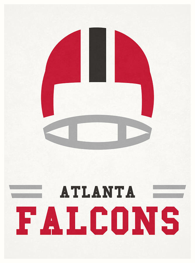 Atlanta Falcons Vintage Nfl Art Mixed Media by Joe Hamilton - Pixels