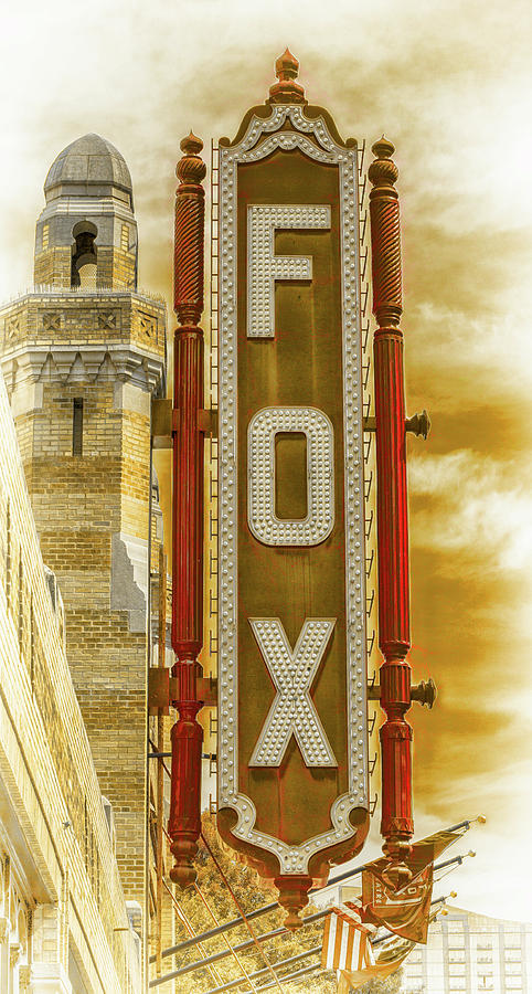 Atlanta - Fox Theatre Sign #7 Photograph by Stephen Stookey