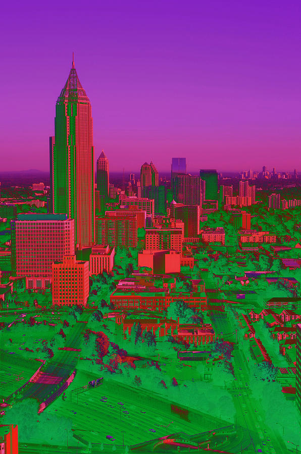 Atlanta GA, Abstract Cityscape Photograph by Craig McCausland - Fine ...