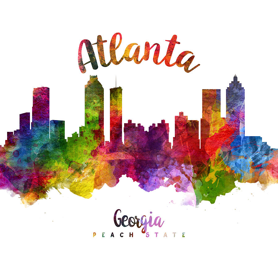 Atlanta Painting - Atlanta Georgia 23 by Aged Pixel