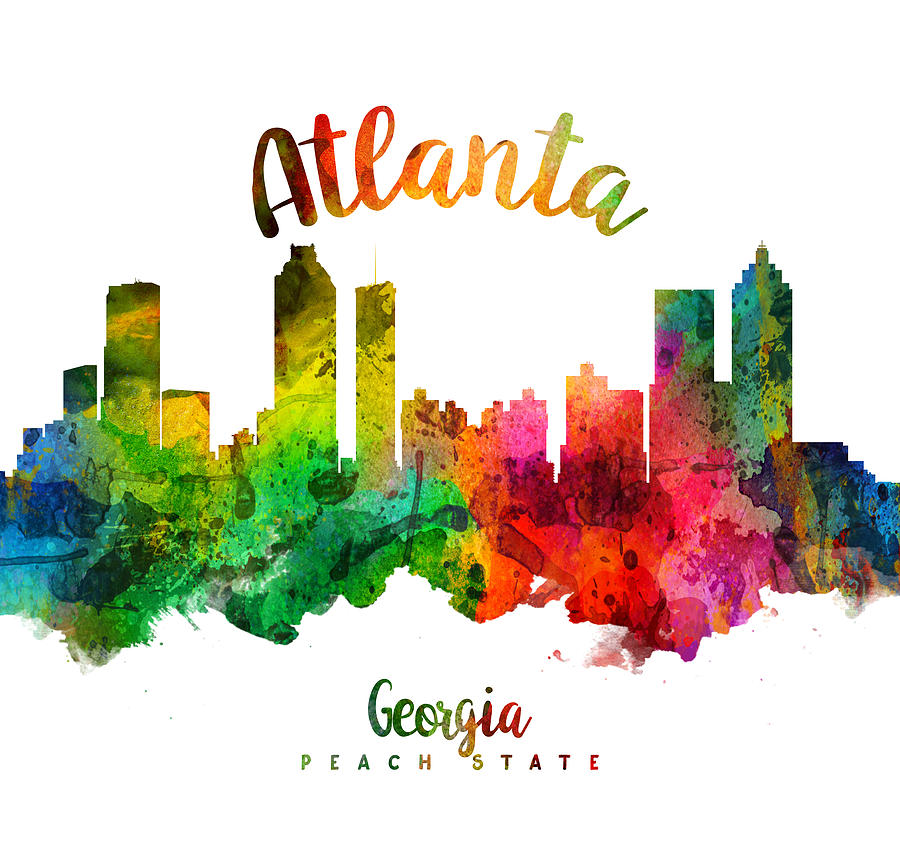 Atlanta Painting - Atlanta Georgia 24 by Aged Pixel