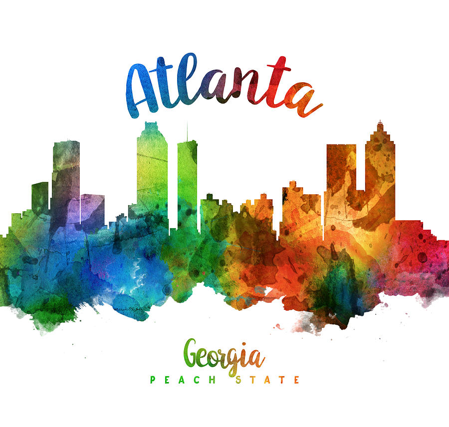 Atlanta Painting - Atlanta Georgia 25 by Aged Pixel