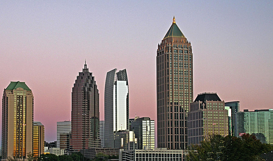 Atlanta, Georgia - Midtown at Dusk Photograph by Richard Krebs