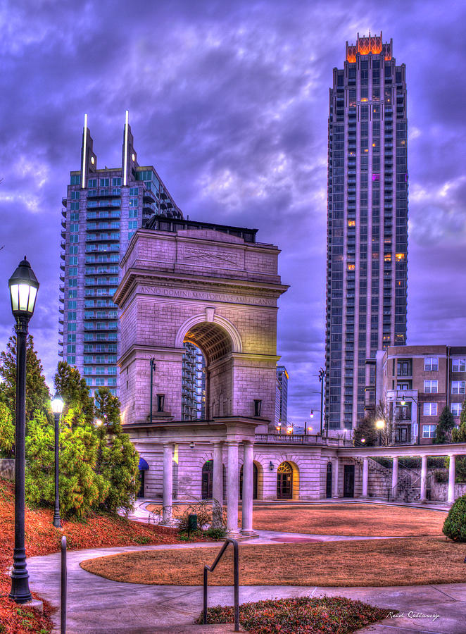 Atlanta Millennium Gate Atlantic Station Cityscape Art Photograph by ...