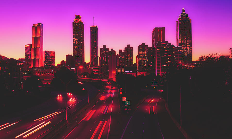 Atlanta Skyline At Dusk Photograph by Mountain Dreams | Fine Art America