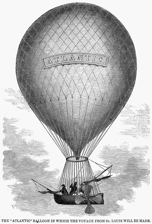 Atlantic Balloon, 1859 Photograph by Granger