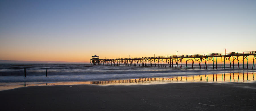 Atlantic Beach, North Carolina Pier at Dusk Photograph by Richard Bandy ...