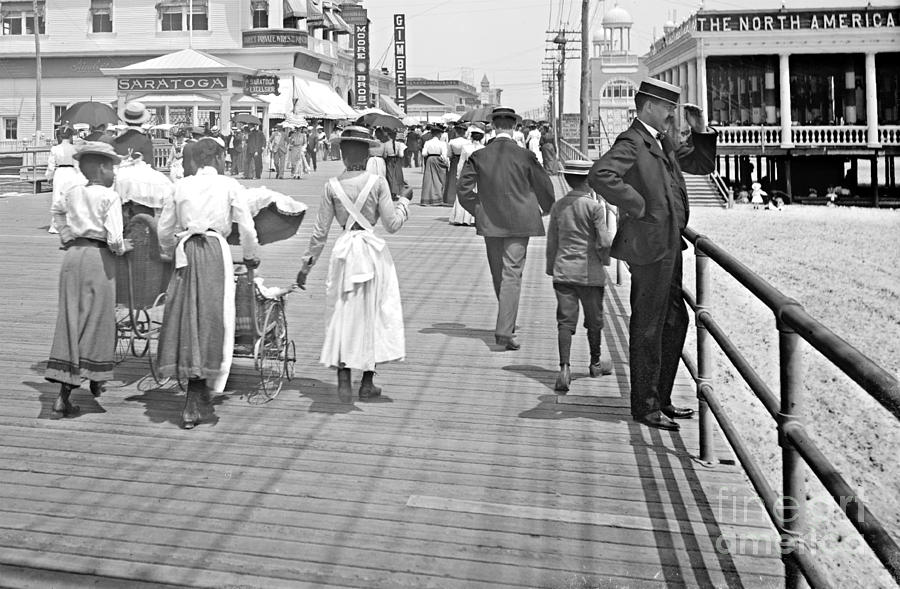 Atlantic City Boardwalk 1902 Photograph by Padre Art