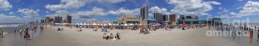 Atlantic City  - New Jersey - Panoramic Photograph by Anthony Totah