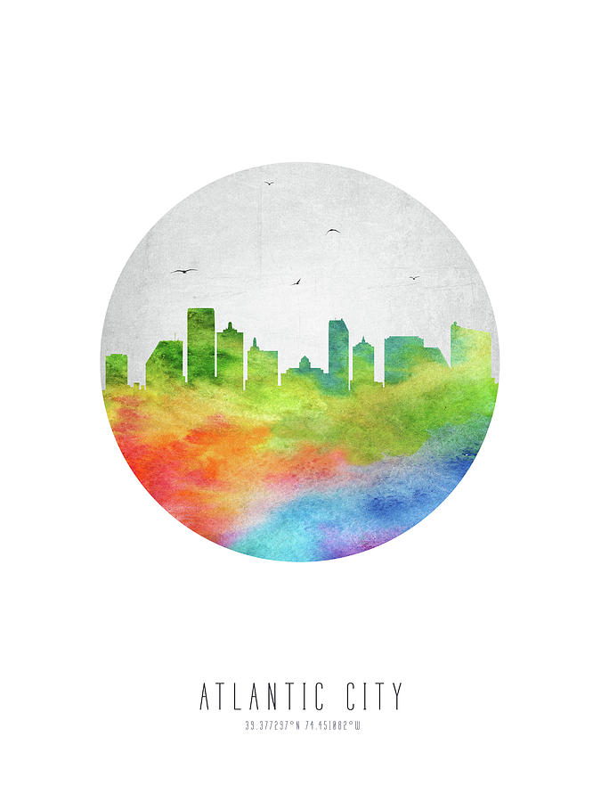 Atlantic City Skyline Usnjac20 Digital Art