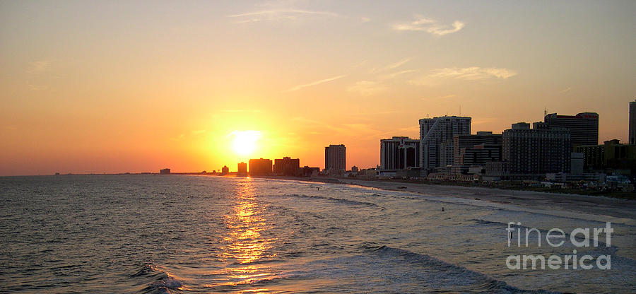 Atlantic City Sunset Photograph by Addie Hocynec