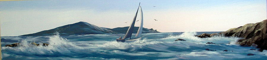 Atlantic Fury Painting by Cathal O malley