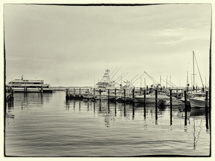 Boat Photograph - Atlantic Highlands Harbor at Sunrise  New Jersey   USA by Carol Senske