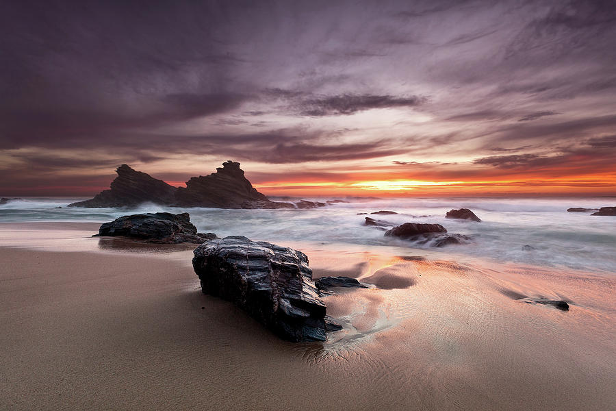 Atlantic seashore Photograph by Jorge Maia