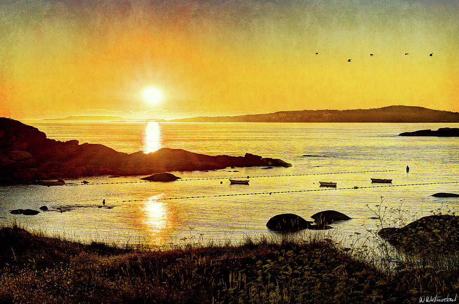 Atlantic Sunset 5 - Vintage Photograph by Weston Westmoreland