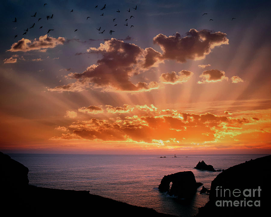 Atlantic Sunset Photograph by Edmund Nagele FRPS