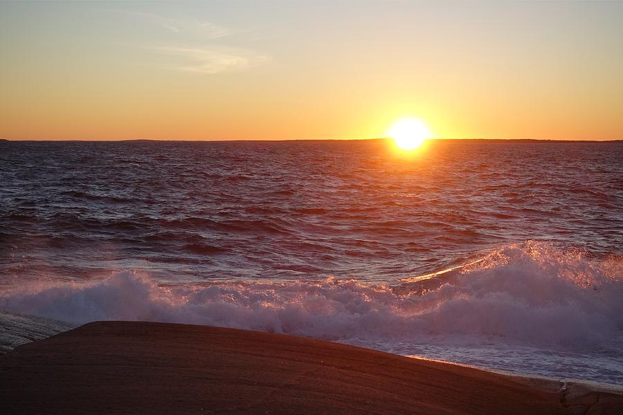 Sunset Photograph - Atlantic Sunset by Heather Vopni