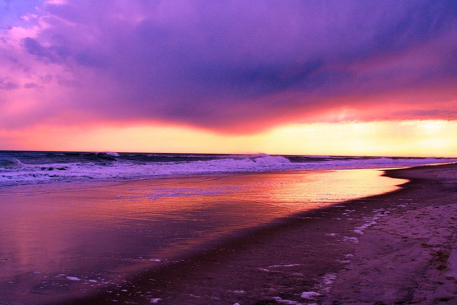 Atlantic Sunset Photograph by Karen Silvestri