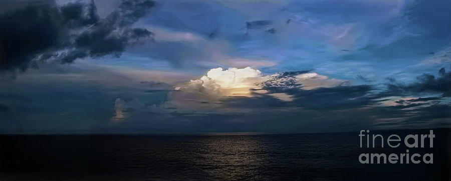 Blue Twilight Ocean Sunset Photograph by Sue Melvin