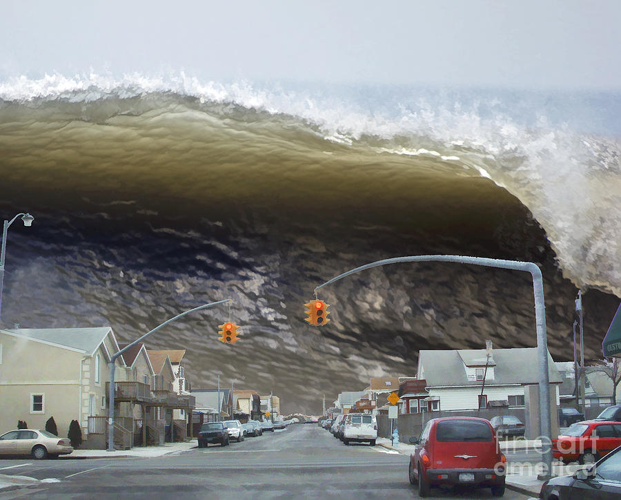 Atlantic Tsunami Digital Art by Scott Evers