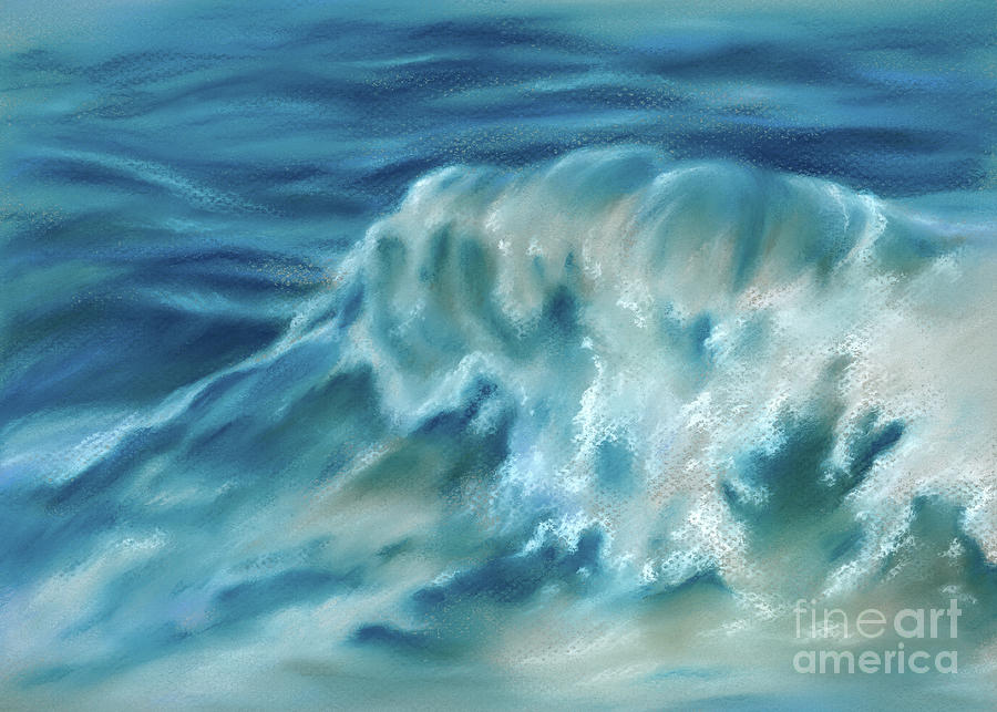 Atlantic Wave Painting by MM Anderson