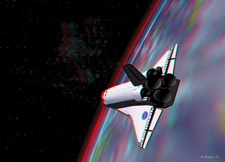 Atlantis 1 - Use Red-Cyan 3D glasses Photograph by Brian Wallace