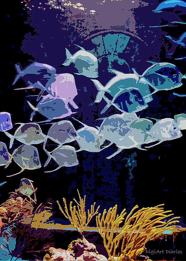 Atlantis Aquarium Digital Art by DigiArt Diaries by Vicky B Fuller