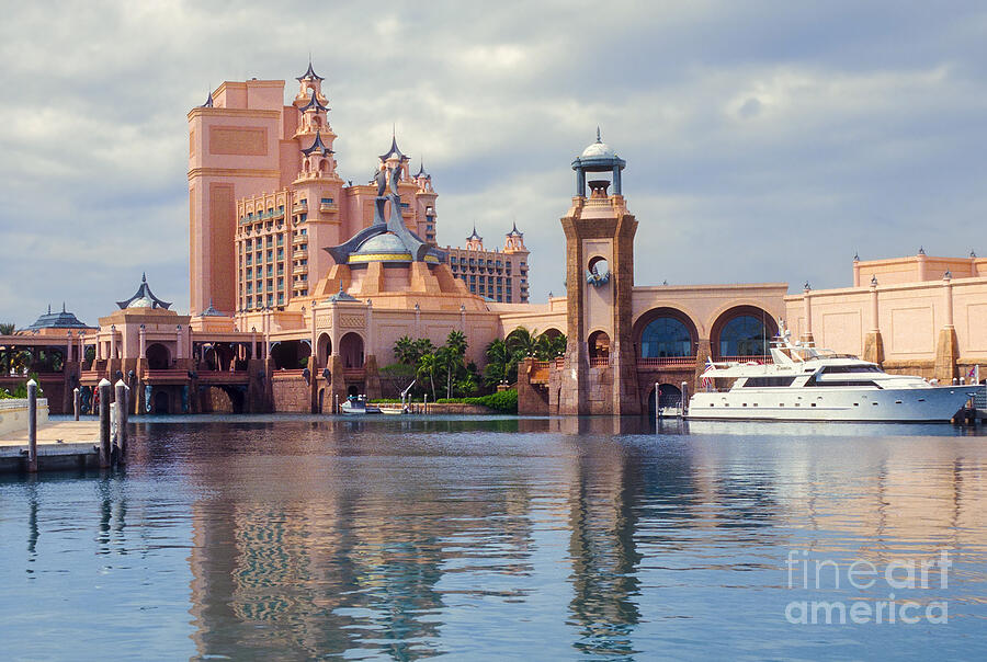 Atlantis Casino and Reflection Photograph by Bob Phillips